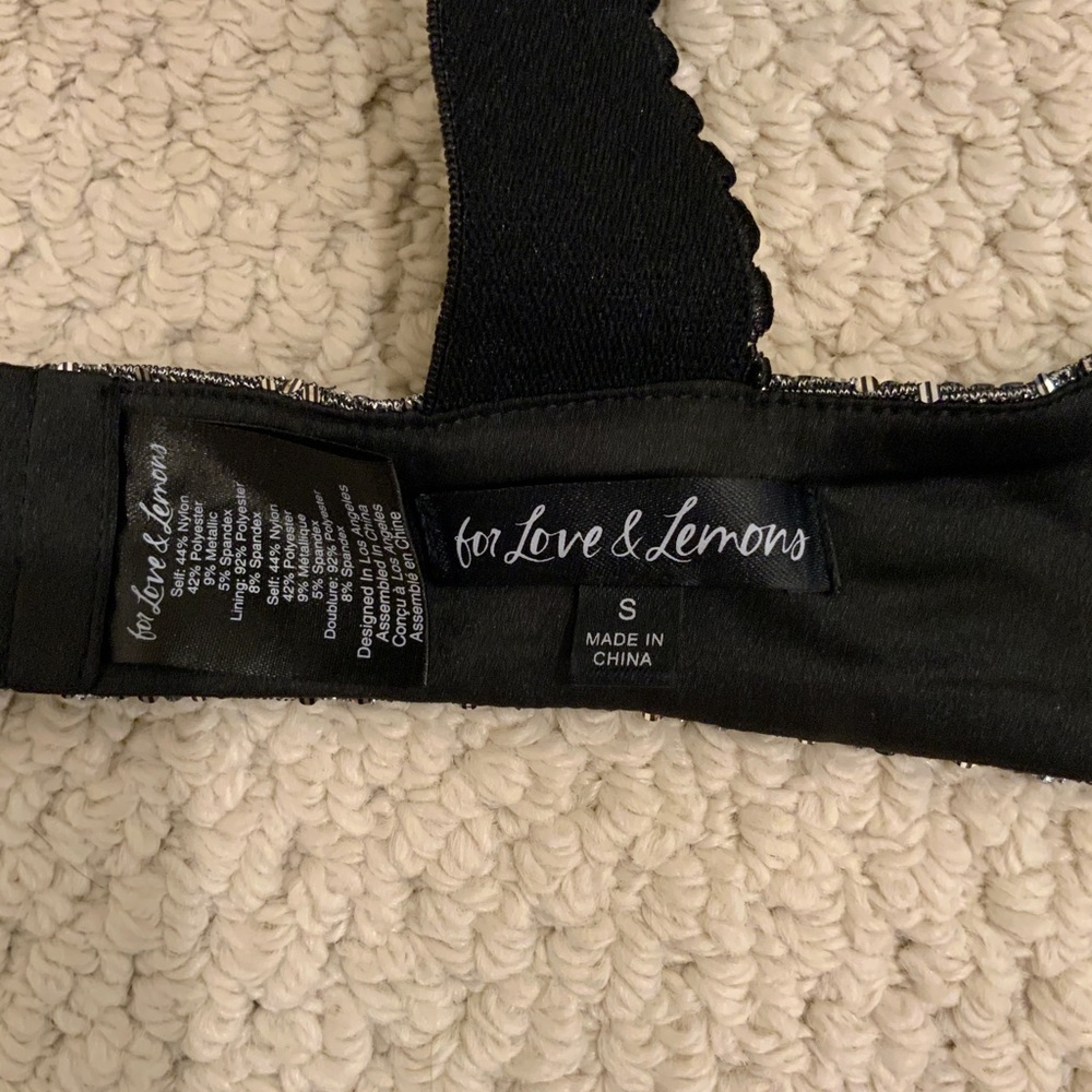 For Love & Lemons Sequin Bra (S) - Picture 3 of 3